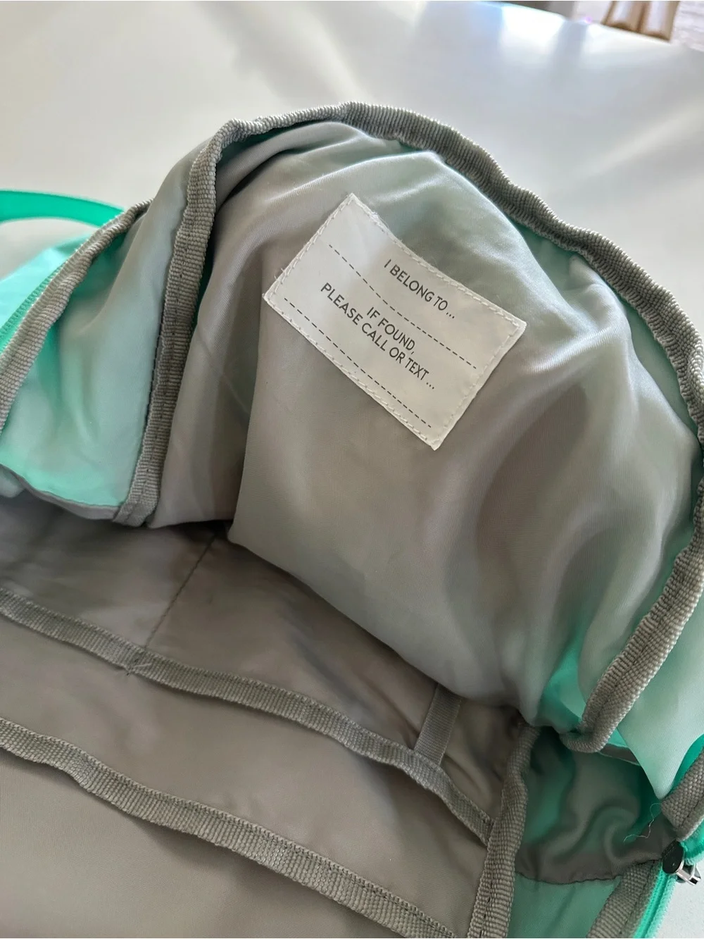 Pottery Barn Kids Make it Mine Aqua Large Backpack & Cold Pack Lunchbox